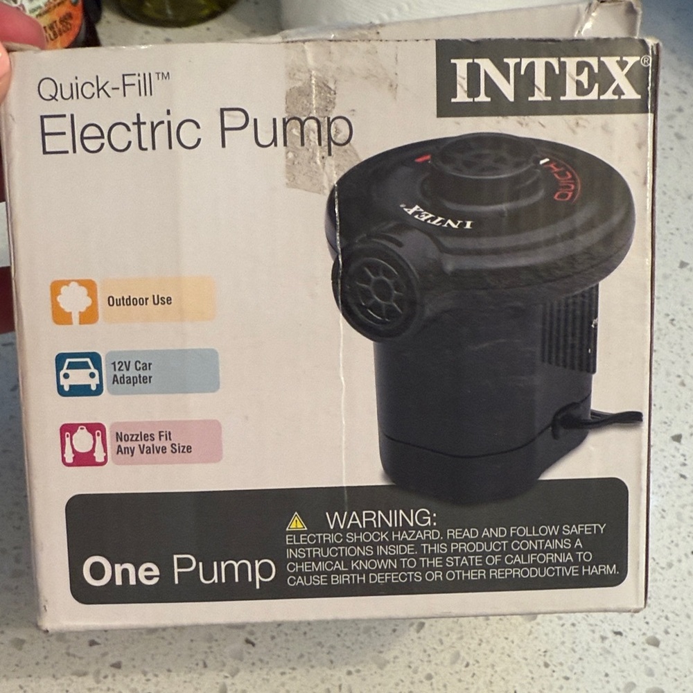 Intex Black Electric Air Pump car adapter